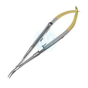 Portaagujas Recto Castroviejo de 10 mm, Fino y Delicado, con Bloqueo, Precio al por Mayor, Herramientas Quirúrgicas - Product Image 2