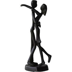 Metal proponer matrimonio escultura arte estatua de hierro romántico Metal ornamento pareja figurita decoración del hogar y la Oficina - Product Image 1