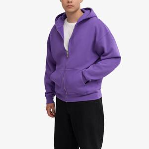 Sweat-shirts à capuche unisexes de qualité supérieure, personnalisés avec logo imprimé, 100% coton, col rond, fermeture éclair, sweat-shirts vierges, sweat-shirts oversize, 2026 - Product Image 6