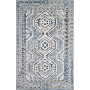 Alfombra Turca de Lujo Hecha a Máquina Palmira 32x35 16 Gris Azul Claro Premium para Sala de Estar del Fabricante de Gaziantep - Product Image 1