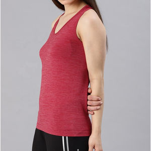 Camiseta sin Mangas de Lona Transpirable y Elegante para Mujer, Tejido Elástico, Ropa Casual, Talla Grande, Algodón/Fibra de Bambú - Product Image 5