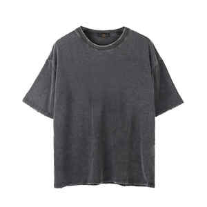 Vente directe d'usine Nouveau style T-shirt pour homme en denim délavé à l'acide Séchage rapide Faible MOQ Personnalisable - Product Image 6