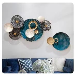 Art mural abstrait en métal | Design attrayant rond en forme d'arts muraux multi-designs | Prix d'usine disponible en bas quantité minimale de commande - Product Image 3