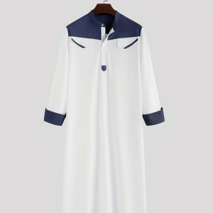 Alta calidad elegante árabe islámico hombres Thobe Jubba precio al por mayor para los hombres musulmanes saudíes - Product Image 4