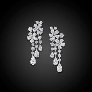 Pendientes de Diamantes Cultivados en Laboratorio con Plata de Ley 925, Certificados por IGI, para Uso Casual, Diamantes Americanos - Product Image 1