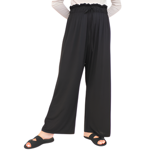 Keyra-Pantalones informales de poliéster antiarrugas para mujer, con diseño elástico, cómodos, transpirables y holgados - Product Image 5