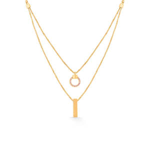 24K Gold Plated Bridal <b>Jewelry</b> <b>Set</b> with Zircon and <b>Pearl</b> Elegant Gift Necklace <b>Set</b> - Product Image 6
