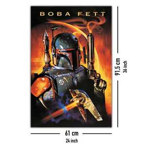 Póster de lienzo de Star Wars Boba Fett de estilo moderno para decoración de pared - Product Image 4