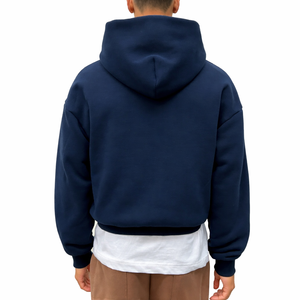 Sweat à capuche en polaire pour homme de qualité supérieure avec intérieur brossé doux, fermeture éclair en métal durable, design ample et confort quotidien - Product Image 6
