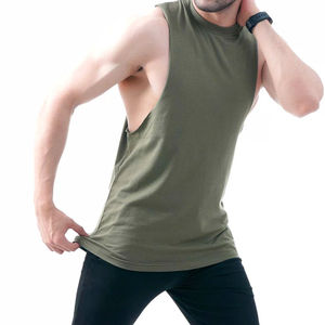 Bodybuilding Stringer Fitness Gyms Men's Premium Quality Men <b>White</b> Custom Printed Sleeveless <b>Tank</b> <b>Tops</b> Men With Oem Manufacture - Product Image 5