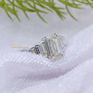 Anillos de compromiso de oro blanco sólido de 18 quilates hechos a mano de alta calidad IGI piedras preciosas de diamantes para bodas, fiestas, joyería al por mayor - Product Image 3