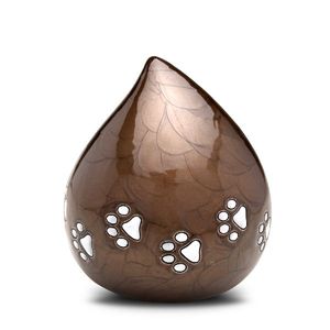 Purple Enamel Tear Drop Cremation Funeral Urns for Human Remains | Memorial <b>Pot</b> - Product Image 4