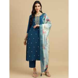 CONJUNTOS DUPATTA DE MODA PARA MUJERES Y NIÑAS HERMOSA TELA DE ORGANZA IMPRESA DIGITAL - Product Image 1