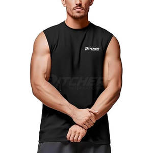 เสื้อกล้ามออกกำลังกายแขนกุดสำหรับผู้ชายเสื้อออกกำลังกายผ้าฝ้าย100% ลำลองแห้งเร็วเป็นมิตรกับสิ่งแวดล้อม - Product Image 3