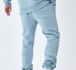 OEM/ODM custom made Baggy Fleece Sweatpants Embroidered Logo Wide Leg Joggers Pure Cotton High Quality washed men's pants - Product Image 5