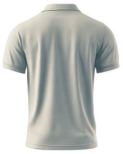 Camisa de Manga Corta para Hombre, Tejida en Algodón Suave, Transpirable, de Secado Rápido, Color Beige Claro, Estilo Casual, Cuello Golf con Botones, para Verano - Product Image 2