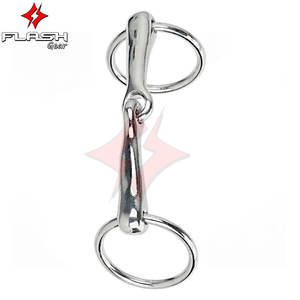 Premium 4 pulgadas Pony Ring Snaffle Bit Durable Acero inoxidable Horse Bit Cómodo Control efectivo Pony Riding Training - Product Image 2