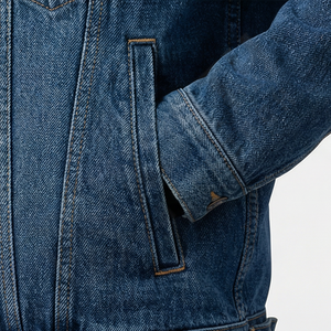 Chaqueta Vaquera Retro de Alta Gama para Hombre con Cuello Alto, Diseño Reversible, Servicio Personalizable y Ropa de Calle - Product Image 5