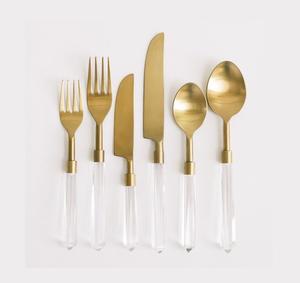 Luxury Classic Design <b>Flatware</b> Set in Stainless Steel with Gold Finished Perfect for Restaurant Dining and Elegant Tabletop - Product Image 2
