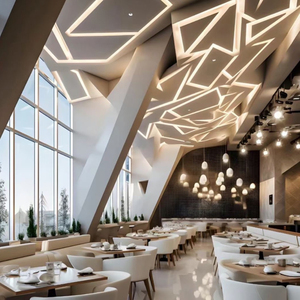 Meja dan kursi tahan lama kualitas tinggi kombinasi restoran Hotel <span class=keywords><strong>Set</strong></span> makan dalam ruangan lengkap restoran furnitur - Product Image 5