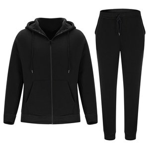 Mens Track <b>Suits</b> Fleece Lined Sweatsuit 2 Piece Sets Casual Full Zip Hoodies Jackets and Jogging <b>Pants</b> with Pockets Fall - Product Image 1