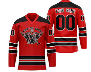 Jersey de Hockey sobre Hielo Tenzo Intl 2026 de Alta Calidad, Sublimación Personalizada, Logotipo Personalizado, Material de Poliéster y Elastano, Secado Rápido y Transpirable - Product Image 1