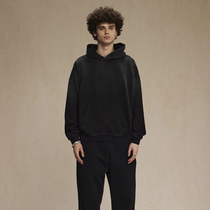 Sudadera con Capucha Extra Grande de Estilo Urbano, Personalizada, de Alta Calidad, Vintage, con Bolsillos Dobles, Desgastada, Decolorada al Sol, Lavada al Ácido, Bordada, de Felpa - Product Image 4