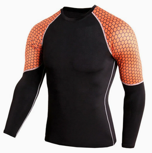 Camiseta personalizada de compresión para hombre Spandex Slim Fit Gym Wear Running Fitness Top Club Jersey - Product Image 6