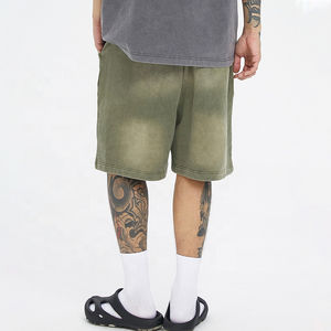 กางเกงขาสั้นผู้ชายสำหรับใส่วิ่งออกกำลังกายแบบลำลองแห้งเร็วกางเกงขาสั้นเอวยางยืดระบายอากาศได้ดีกางเกงขาสั้นสำหรับเล่นกีฬาสีทึบซีดจางใส่ฤดูร้อนโลโก้ได้ตามต้องการ - Product Image 2