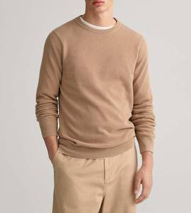 Solid Color Cotton Men <b>Sweater</b> Pullover Round Neck Winter Wear Casual Blank Long Sleeve Wholesale Top Selling Breathable <b>Sweater</b> - Product Image 6