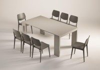 Mesa Consola de Madera Terraneo Beige Taranta, Multifuncional, Ahorra Espacio, Extensible, Moderna, Fabricada en Italia, para Entrada o Sala de Estar