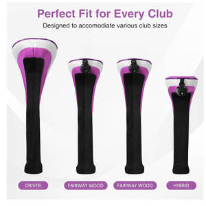 Housse de protection pour tête de club de golf, style classique, tissu durable pour la protection des clubs et un transport facile, conception en matériau durable - Product Image 5