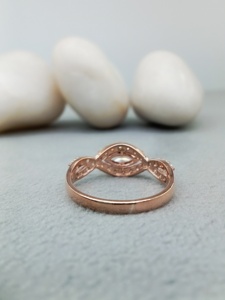 Personnalisable 14k/18k Or Solitaire Fiançailles De Mariage Anniversaire Bague VVS Lab Grown Marquise Taille Diamant Classique Fine pour - Product Image 4