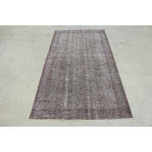Tapis turc vintage, tapis de 3,6 x 6,7 pieds (109 x 205 cm), tapis en laine marocaine gris - Product Image 1