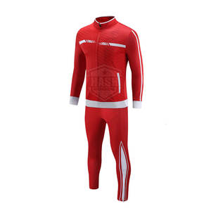 Chándal con logotipo personalizado de alta calidad 2025, chándal liso para correr, chándal con cremallera para hombre - Product Image 5