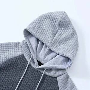 Venta al por mayor de ropa personalizada de los hombres Casual de manga larga con capucha ligero pulóver último diseño 100% algodón transpirable hombres sudaderas con capucha - Product Image 4