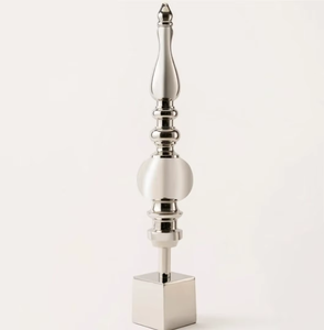 Decoración de Mesa de Metal con Forma de Luna Creciente Simple, Color Verde, Elegante Centro de Mesa para Ramadán y Eid, Adorno Festivo para el Hogar - Product Image 5