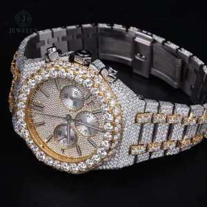 นาฬิกาเพชรโมอิสสุดหรูสไตล์ฮิปฮอปโบราณโชว์หน้าอกนาฬิกาอะนาล็อก - Product Image 2