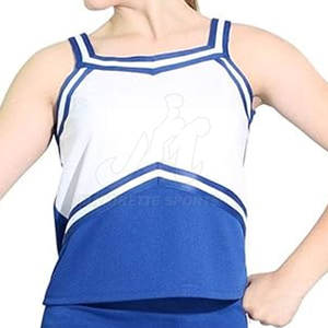 Haut de cheerleading léger en tissu extensible, coupe confortable pour l'entraînement et la performance. - Product Image 6