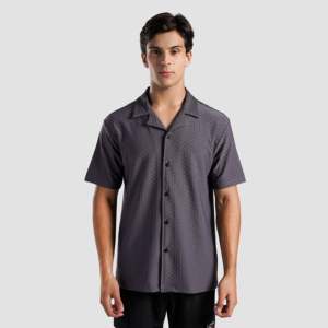 Camisas Casuales de Hombre GAI Essential, 100% Algodón Popelina, Cuello Cubano, Estilo Occidental, Talla 6XL, Corte Ajustado - Product Image 1
