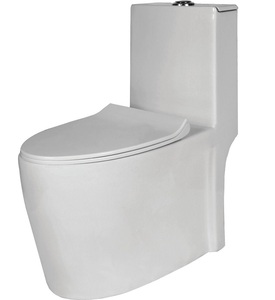 Inodoro de cerámica de alta eficiencia con diseño elegante de una pieza y altura de asiento cómoda Característica Proveedor indio - Product Image 2