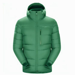 Veste d'hiver personnalisée en duvet brillant épais de haute qualité pour homme - Product Image 3