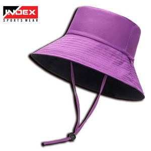 Chapeaux seau compressibles unisexes de luxe Designer réversible avec couleur noire Logo sur mesure Marque privée pour les scènes de pêche décontractées - Product Image 1