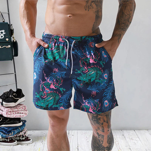 Shorts de Playa Unisex de Verano, Ecológicos, Transpirables, de Spandex/Poliéster, Doble Capa de Malla, Cintura Elástica, Corte Holgado - Product Image 5