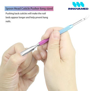 Cuchara Empujador de cutículas Limpiador Trimmer Manicura Pedicura Herramientas para el cuidado de las uñas Juego de 3 piezas POR INNOVAMED - Product Image 3