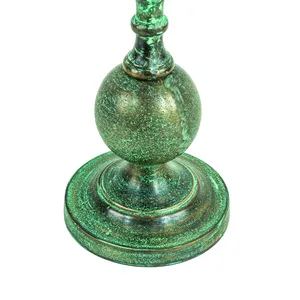 Patina เชิงเทียนพร้อมที่วางทองสไตล์ใหม่เชิงเทียนโลหะทองที่ดีที่สุดตกแต่งงานแต่งงานที่ทันสมัย - Product Image 2