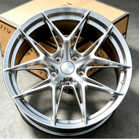 Vente d'usine JWYC : Nouvelles jantes forgées en alliage d'aluminium argentées à rayons multiples de 17 à 24 pouces 5x112/114.3/120/130 pour Audi
