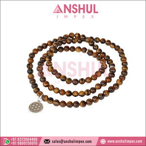 Hot Selling Handmade Wholesale Excellent Quality Gorgeous Tiger Eye Crystals 108 Prayer Bead Meditation Mala <b>Bracelets</b> - Product Image 5