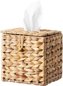 ร้อนขายธรรมชาติที่ทําด้วยมือคุณภาพสูงผักตบชวากล่องกระดาษทิชชูสี่เหลี่ยมสําหรับตกแต่งบ้าน,ผู้ถือทิชชู่ทอมือ motifeur - Product Image 2