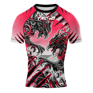 เสื้อกีฬา MMA แบบบีบรัดสำหรับผู้ชาย, เสื้อกีฬากันผดผื่นน้ำหนักเบาป้องกันผื่นปี2025-26เนื้อผ้าทนทานออกแบบโลโก้ได้ตามต้องการ - Product Image 1